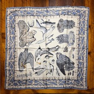 WATHNE silk scarf with bird motif